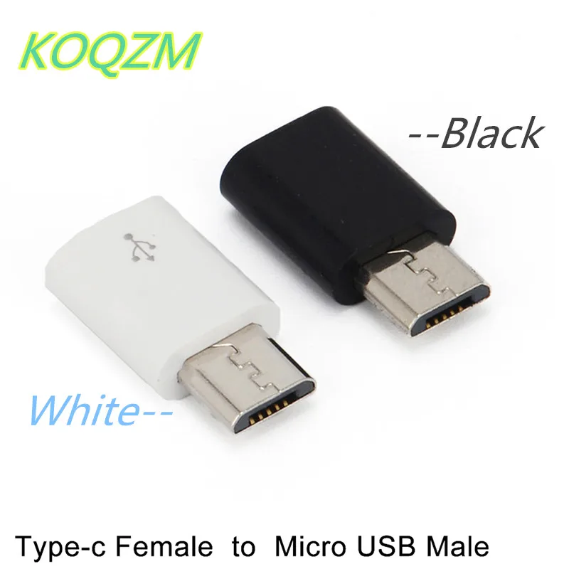 1/2 шт. переходник типа C Мама на Micro USB папа адаптер для зарядки и передачи данных