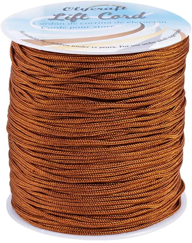 153 Yards 1.5mm Nylon Beading Cord Sienna Nylon String Thread Nylon Knotting Cord Rattail Trim for Chinese Knotting
153 Yards 1.5mm Nylon Beading Cord Sienna Nylon String Thread Nylon Knotting Cord Rattail Trim for Chinese Knotting
