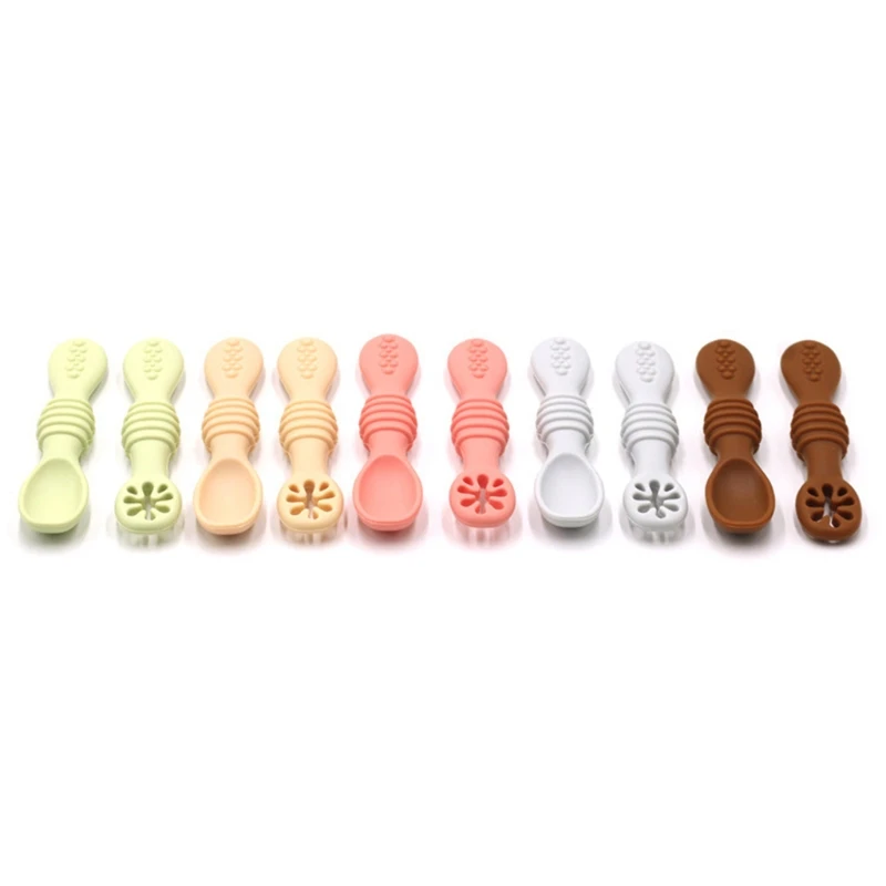 2 Pcs Newborn Toddler Tableware Baby Silicone Spoons Learning Feeding Scoop Training Utensils
2 Pcs Newborn Toddler Tableware Baby Silicone Spoons Learning Feeding Scoop Training Utensils