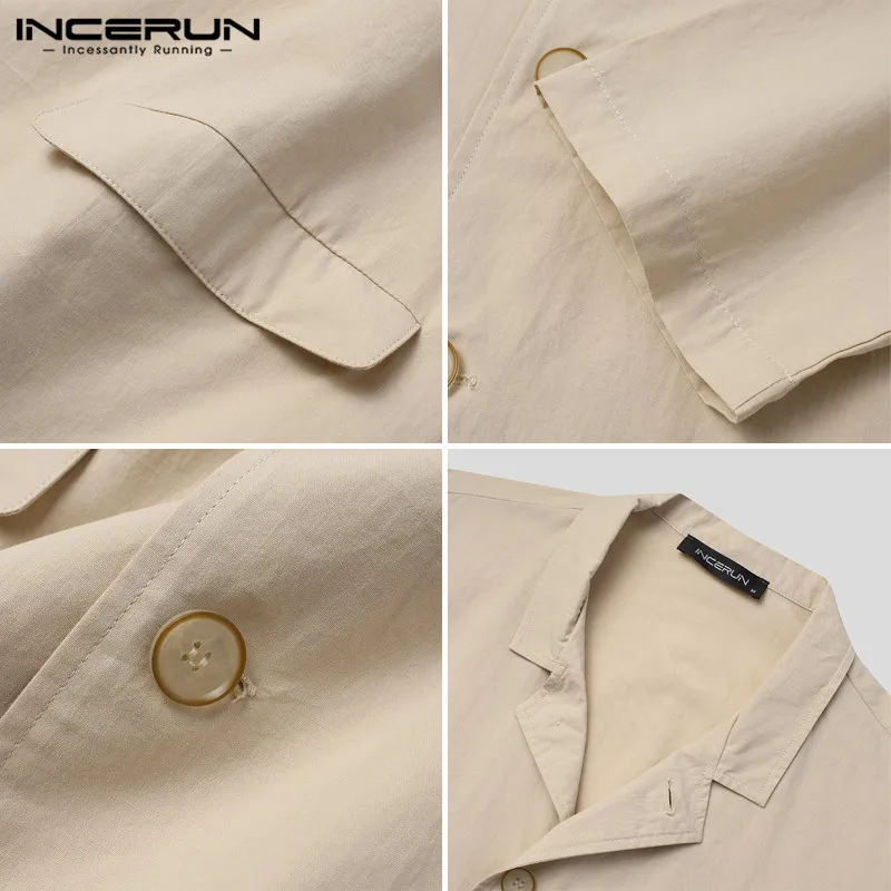 Men Casual Blazers Solid Cotton Long Sleeve Lapel Streetwear Outerwear Single Breasted Chic Men's Leisure Suits 2021 INCERUN 5XL
Men Casual Blazers Solid Cotton Long Sleeve Lapel Streetwear Outerwear Single Breasted Chic Men's Leisure Suits 2021 INCERUN 5XL