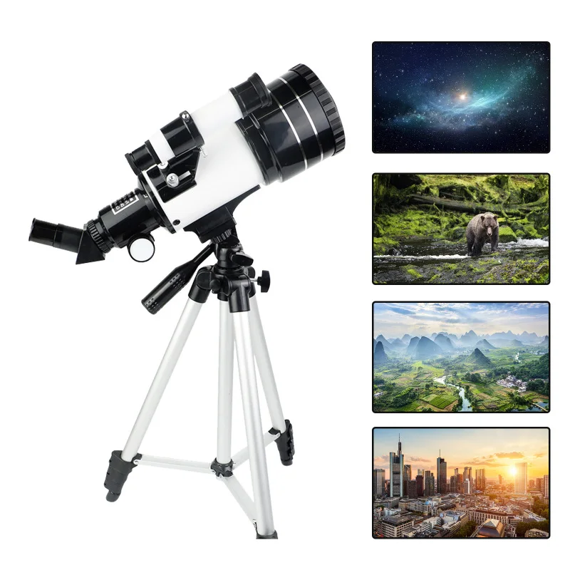 

Телескоп 70 мм с регулируемым штативом, астрономический рефракционный, для детей, 150 шт.