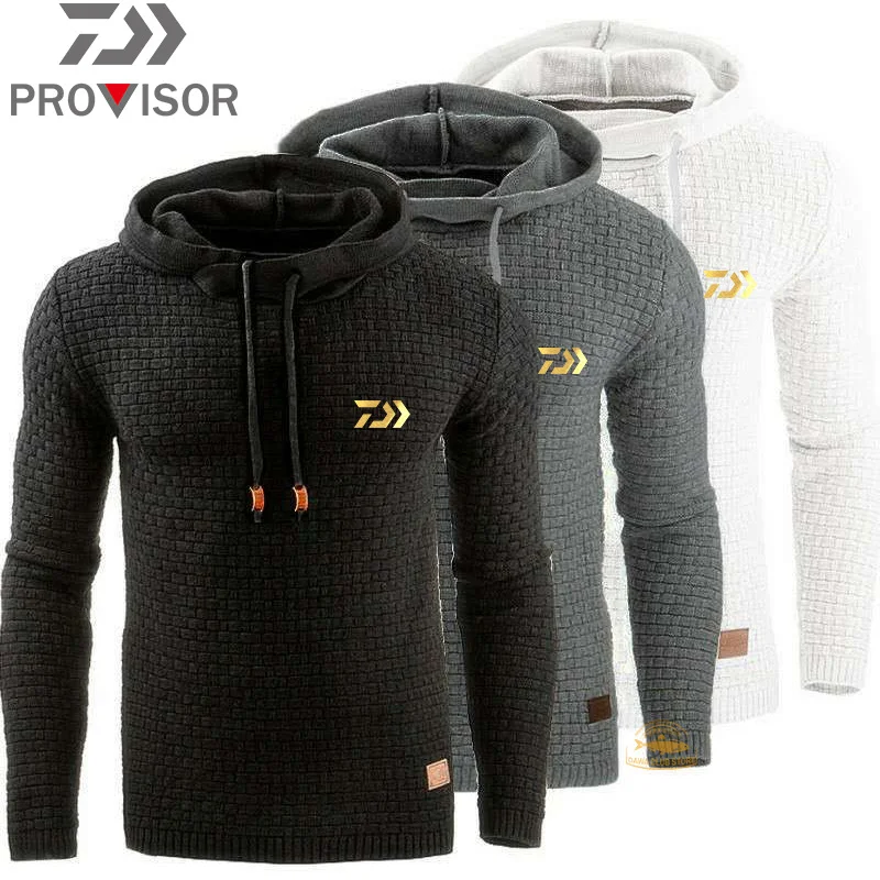 DAIWA Fishing Clothes New Men's Outdoor Warm Hooded Fishing Sweater Sports Riding Windproof Long-sleeved Sweater
DAIWA Fishing Clothes New Men's Outdoor Warm Hooded Fishing Sweater Sports Riding Windproof Long-sleeved Sweater