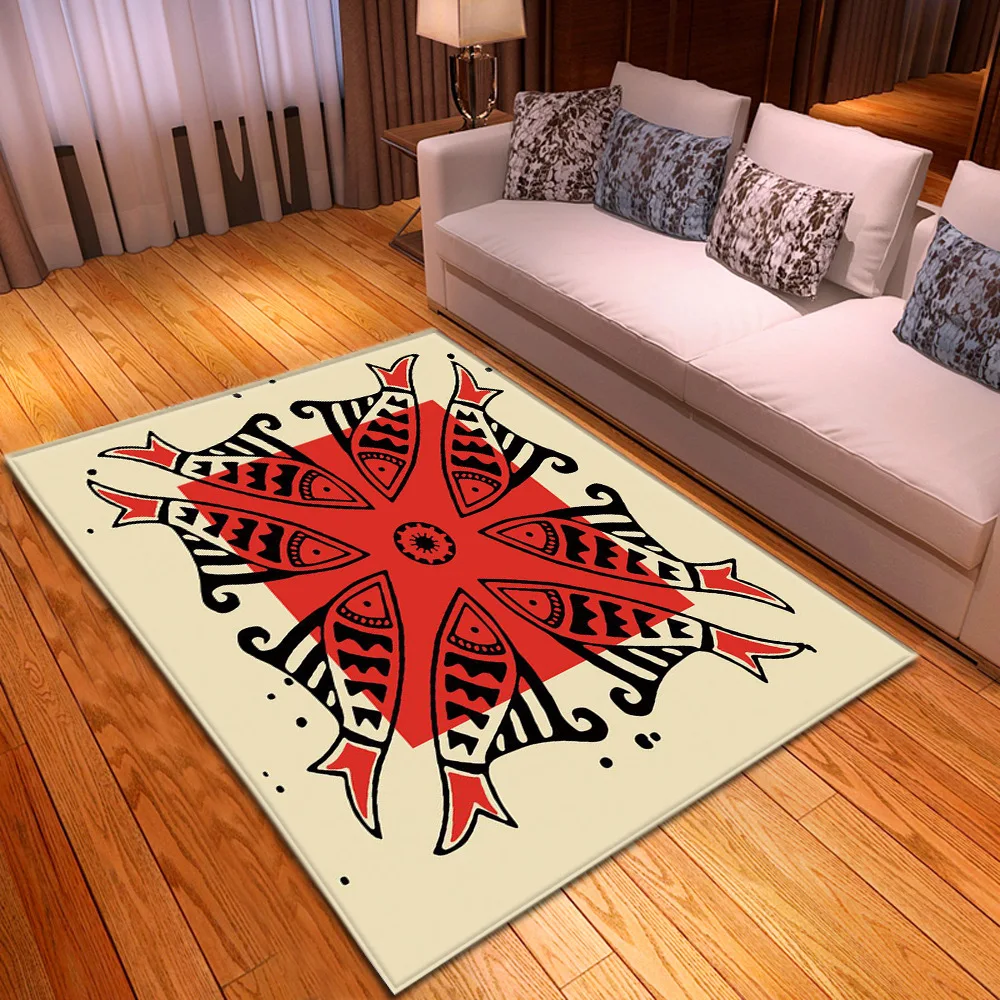 

Abstract Cartoon 3D Printed Carpets for Living Room Bedroom decor carpet Home Hallway Floor Mats Child Play Crawl Tent Area Rugs