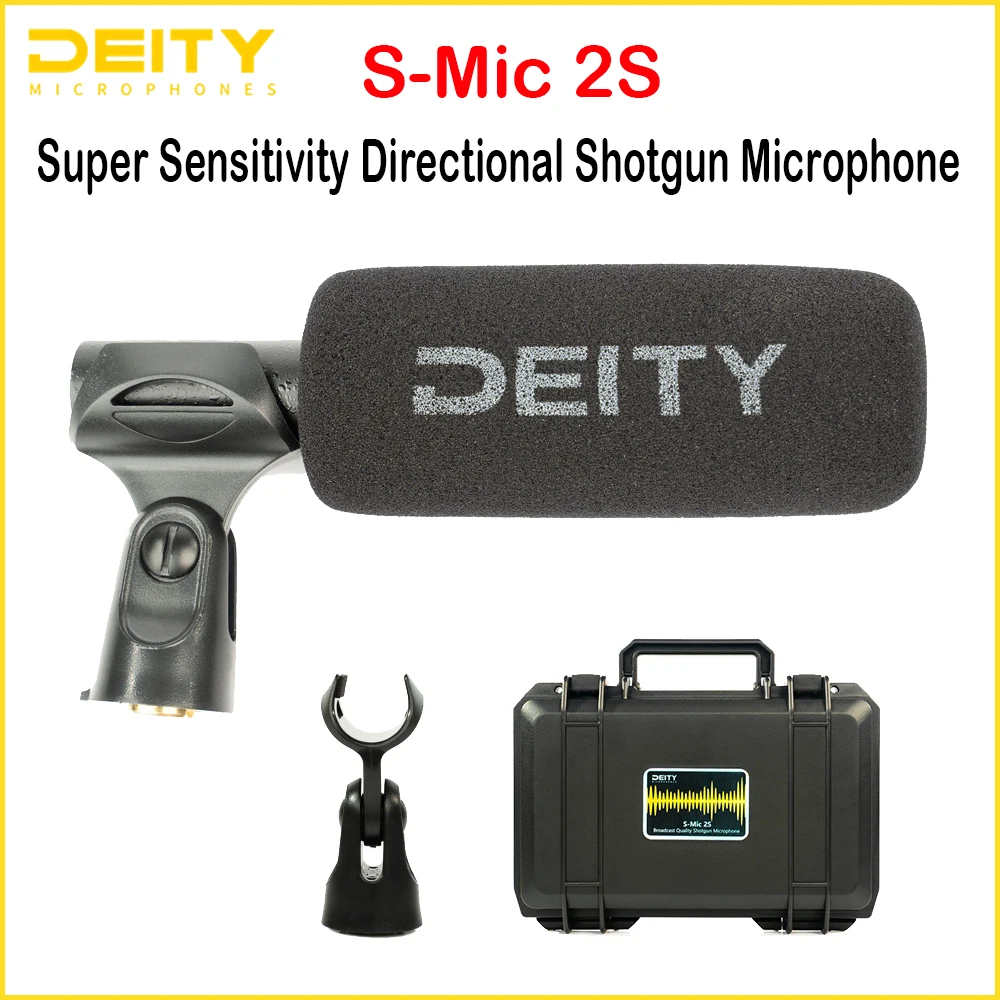 

Микрофон Deity S-Mic 2S, Суперкардиоидная чувствительность, направленный дробовик, микрофон для записи, студийная камера, Низкошумный конденсато...