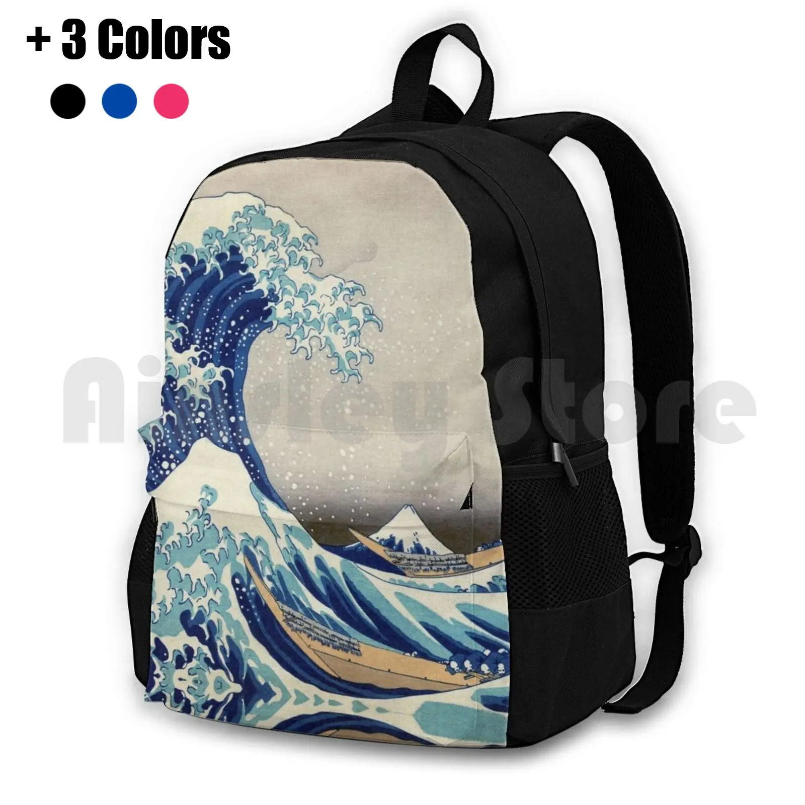 Лучшая цена футболки с магнитами принты и т. Д. Hokusai-The Great Wave Off Kanagawa-1823 наружный