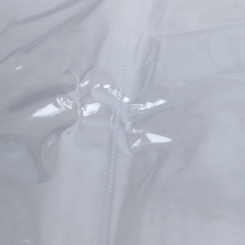 5 Pcs Clear Plastic Water Proof Pen A4 File Paper Zipper Closure Bags Folders