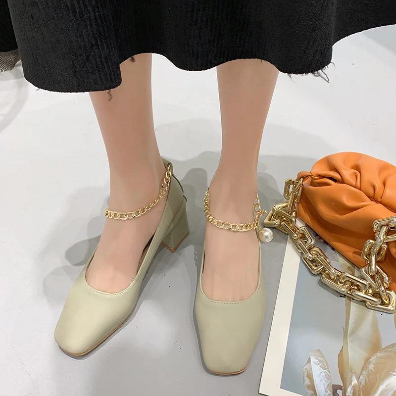 Casual Heels Women's High-Heeled Shoes Mary Jane Branded Pumps 2021 Square Toe Chunky Sandals Footwear Shallow Mouth Comfortable
Casual Heels Women's High-Heeled Shoes Mary Jane Branded Pumps 2021 Square Toe Chunky Sandals Footwear Shallow Mouth Comfortable