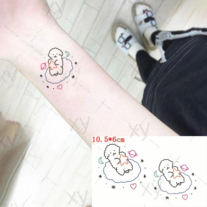 Waterproof Temporary Tattoo Sticker Cute Cartoons Sheep Star Moon Flash Tatoo Fake Tatto Body Art Wrist for Men Women Kids
Waterproof Temporary Tattoo Sticker Cute Cartoons Sheep Star Moon Flash Tatoo Fake Tatto Body Art Wrist for Men Women Kids
