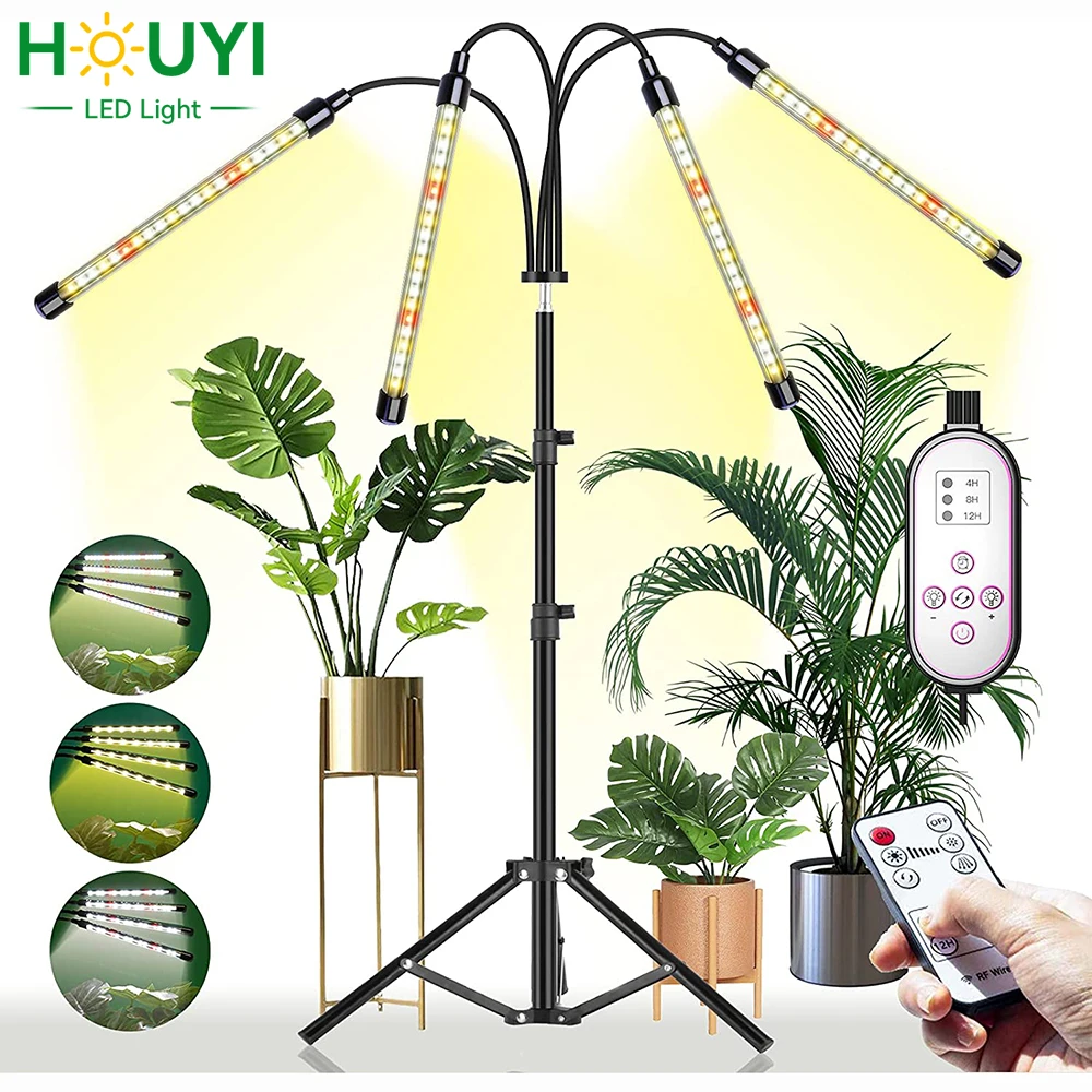 HOUYI LED Grow Light Floor Lamp for Plants RF Controller Timing 4 Switching Modes Dimming LED Lights Indoor Tent Plants Lighting
HOUYI LED Grow Light Floor Lamp for Plants RF Controller Timing 4 Switching Modes Dimming LED Lights Indoor Tent Plants Lighting