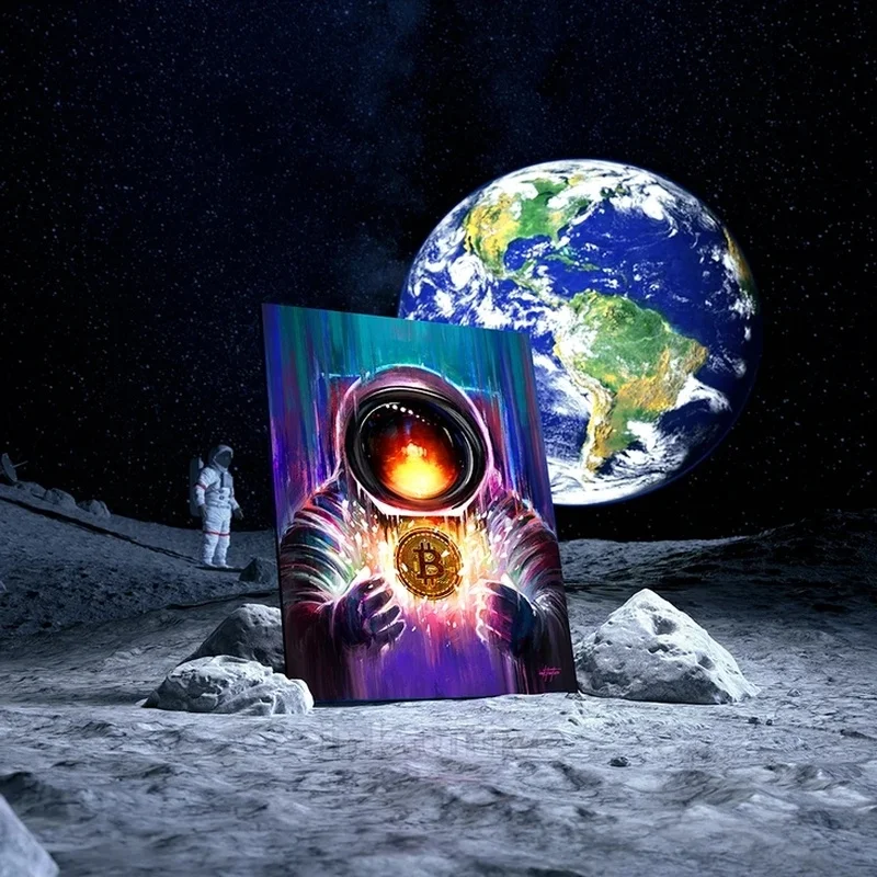 Bitcoin Spaceman Canvas Painting Nordic Inspirational Wall Art Poster Prints Abstract Office Picture for Living Room Decoration
Bitcoin Spaceman Canvas Painting Nordic Inspirational Wall Art Poster Prints Abstract Office Picture for Living Room Decoration