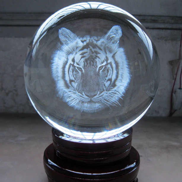 

Southeast Asia HOME efficacious Recruit money Exorcise evil spirits FENG SHUI Talisman 3D tiger Crystal ball statue