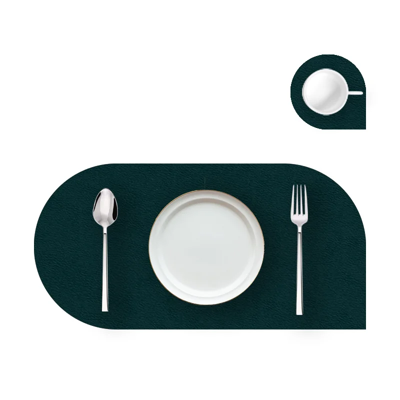 Non-Slip Simple Placemats Coaster Placemat for Dining Table Shaped Tableware Pad Placemat Table Mat Leather Heat Insulation
Non-Slip Simple Placemats Coaster Placemat for Dining Table Shaped Tableware Pad Placemat Table Mat Leather Heat Insulation