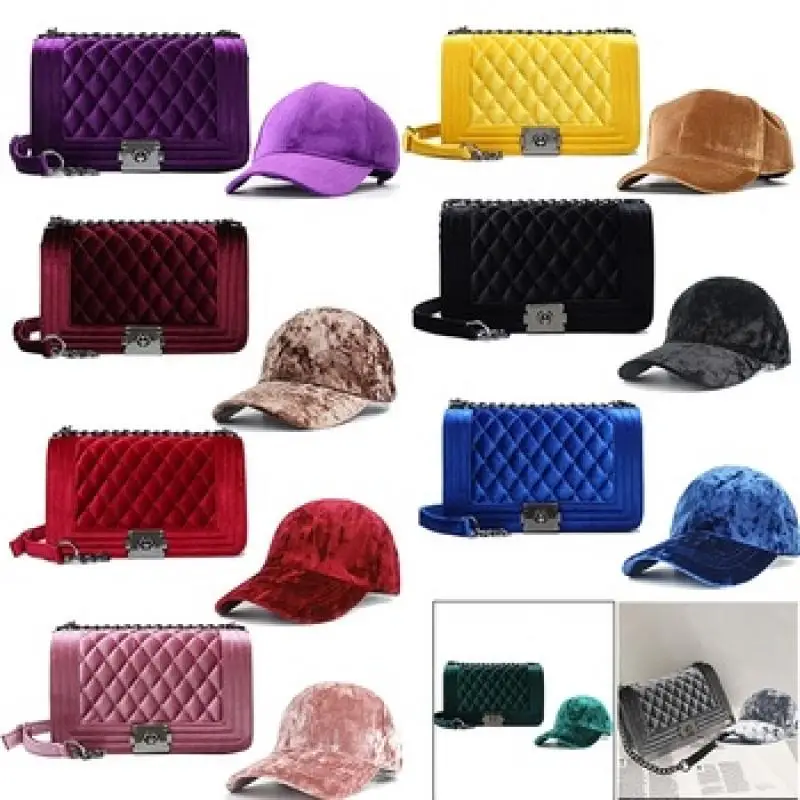Fashion Velvet Purse And Hat Set Ladies Fall Purses And Handbags Crossbody Bags Designer Handbags Luxury Famous Brands For Women
Fashion Velvet Purse And Hat Set Ladies Fall Purses And Handbags Crossbody Bags Designer Handbags Luxury Famous Brands For Women