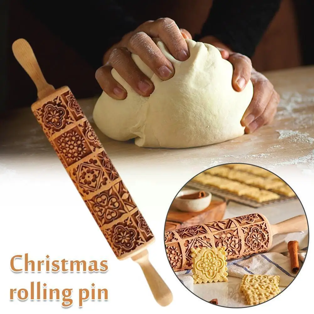 New 1pcs Christmas Rolling Stick Holiday Elk Printing Pin Embossing Rolling Engraving Dough Maker C C5p3 Supplies Cooking W S0h2 
New 1pcs Christmas Rolling Stick Holiday Elk Printing Pin Embossing Rolling Engraving Dough Maker C C5p3 Supplies Cooking W S0h2