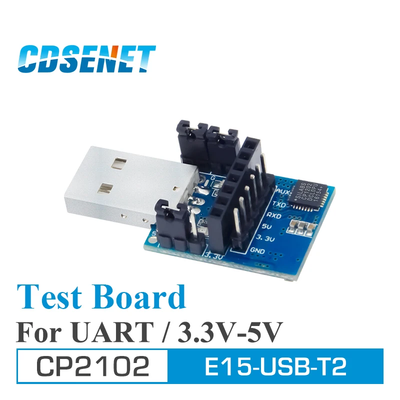 5pcs/lot USB UART CP2102 E15-USB-T2 CDSENET UART USB to TTL 3.3V 5V Wireless Test Board Adapter For RF Serial Module
5pcs/lot USB UART CP2102 E15-USB-T2 CDSENET UART USB to TTL 3.3V 5V Wireless Test Board Adapter For RF Serial Module