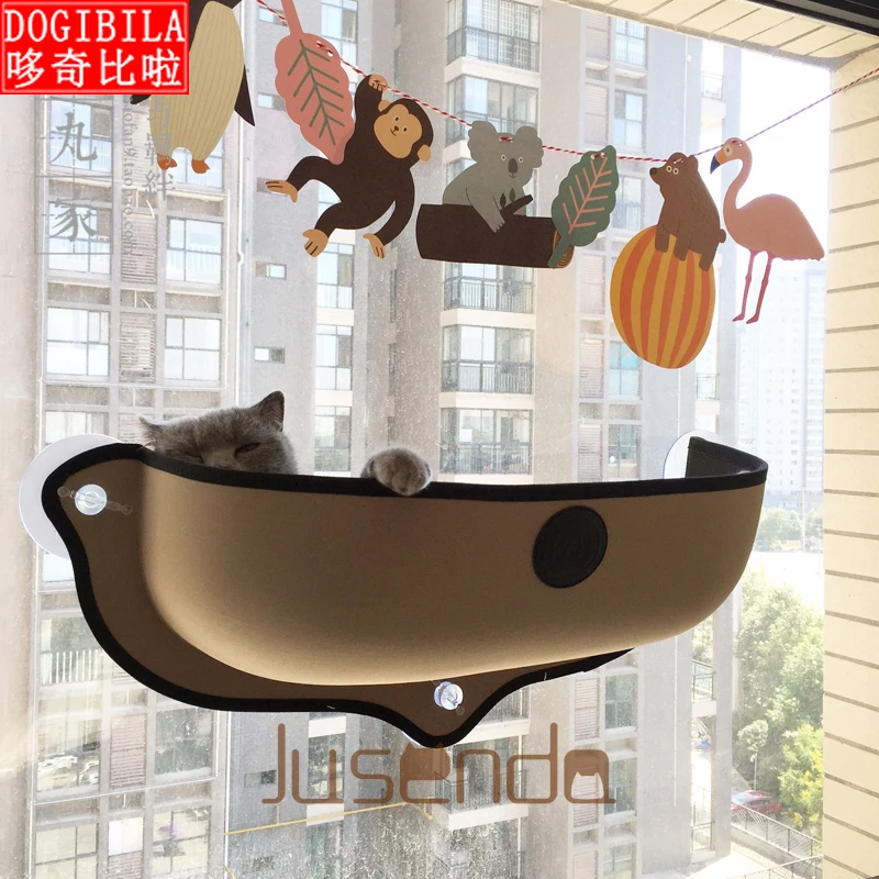 

Hot Sale Cat Hammock Bed Mount Window Pod Lounger Suction Cups Warm Bed For Pet Cat Rest House Soft And Comfortable Ferret Cage