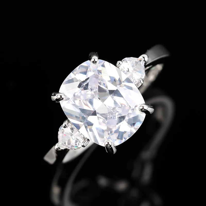 Female Austrian Crystal Princess Cut Stone Wedding Rings For Women Color Big White Zircon Ring Engagement Jewelry Z4T018
Female Austrian Crystal Princess Cut Stone Wedding Rings For Women Color Big White Zircon Ring Engagement Jewelry Z4T018