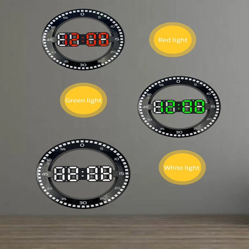 LED Display Wall Clock DIY Decorate Wall Sticker Electronic Snooze Alarm Clock Wallpaper Decals Home Living Room Office Tools 
LED Display Wall Clock DIY Decorate Wall Sticker Electronic Snooze Alarm Clock Wallpaper Decals Home Living Room Office Tools