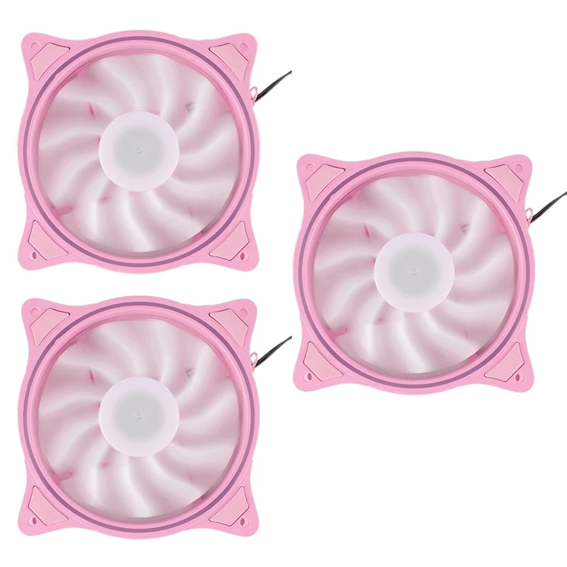 4 Pin 120mm Cool Fan Pc Fans 3 Aperture Interntl External Pink LED Large Air Volume Silent Fan for Pc Cooling 3 Pack
4 Pin 120mm Cool Fan Pc Fans 3 Aperture Interntl External Pink LED Large Air Volume Silent Fan for Pc Cooling 3 Pack