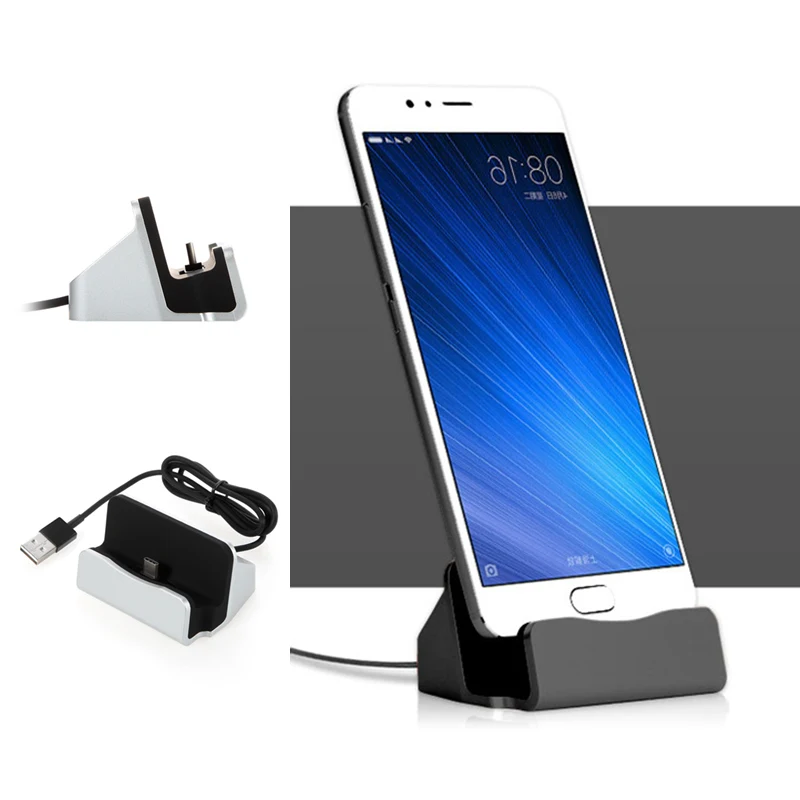Подставка-держатель для зарядки док-станция Подставка с Micro USB Type C зарядное