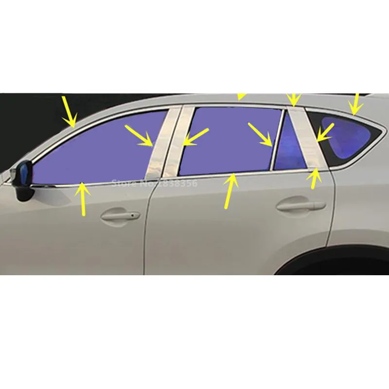 For Mazda CX-5 CX5 2012 2013 2014 2015 2016 Car Styling Body Stainless Steel Glass Window Garnish Pillar Middle Column Trim Hood
For Mazda CX-5 CX5 2012 2013 2014 2015 2016 Car Styling Body Stainless Steel Glass Window Garnish Pillar Middle Column Trim Hood