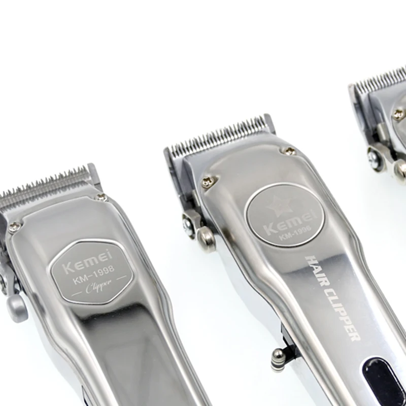 Kemei All Metal Professional Hair Clipper Powerful Electric Cordless Trimmer for Men Rechargeable Cutter Hair Cutting Machine
Kemei All Metal Professional Hair Clipper Powerful Electric Cordless Trimmer for Men Rechargeable Cutter Hair Cutting Machine