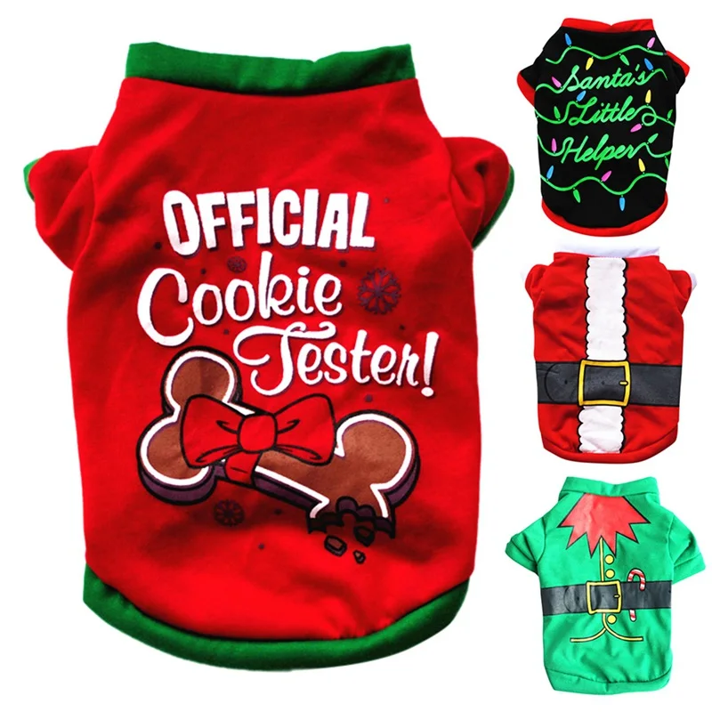 Pet Dog T-shirt Christmas Clothes Cute Puppy Cotton Vest Shirt for Small Dogs Outfits Ropa Perro For French Bulldog Chihuahua
Pet Dog T-shirt Christmas Clothes Cute Puppy Cotton Vest Shirt for Small Dogs Outfits Ropa Perro For French Bulldog Chihuahua
