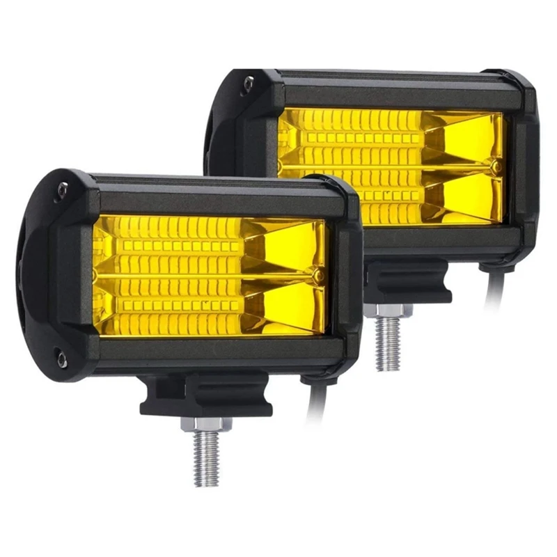 2X 5 Inch 72W LED Work Lights Waterproof Off Road Pod Fog Lights Yellow Lamps for Trucks ATV UTV Polaris Boat Golf Cart
2X 5 Inch 72W LED Work Lights Waterproof Off Road Pod Fog Lights Yellow Lamps for Trucks ATV UTV Polaris Boat Golf Cart