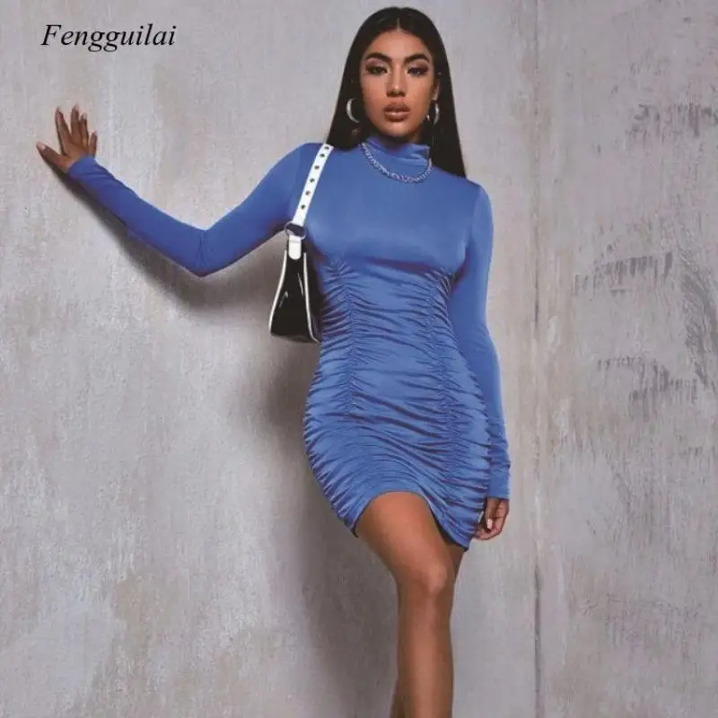 2021 New Autumn Winter Fit Wrap Hip Skirt European American High Collar Long Sleeve Drawstring Sexy Pleated Dress
2021 New Autumn Winter Fit Wrap Hip Skirt European American High Collar Long Sleeve Drawstring Sexy Pleated Dress