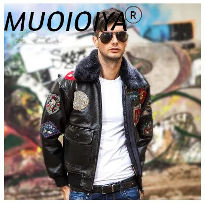 2021 мужские черные Top Gun кожаная куртка пилота размера плюс 3XL шерстяной воротник из натуральной яловой в стили милитари кожа пилот пальто мож...
2021 мужские черные Top Gun кожаная куртка пилота размера плюс 3XL шерстяной воротник из натуральной яловой в стили милитари кожа пилот пальто мож...