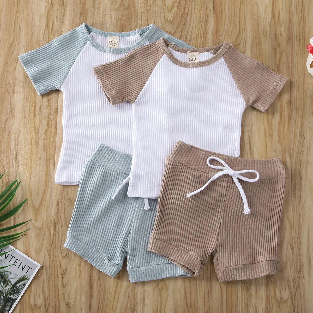 Baby 2PCS Toddler Kids Baby Boys Girls 6M-5T Short Sleeve Shirt Shorts Pants Clothes Ribbed Patchwork Outfit
Baby 2PCS Toddler Kids Baby Boys Girls 6M-5T Short Sleeve Shirt Shorts Pants Clothes Ribbed Patchwork Outfit