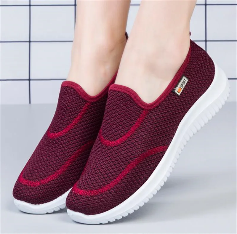 New Women's Shoes Summer Mesh Breathable Sneakers Ladies Knitting Shallow Comfort Walking Shoes Casual Loafers Female 2020
New Women's Shoes Summer Mesh Breathable Sneakers Ladies Knitting Shallow Comfort Walking Shoes Casual Loafers Female 2020