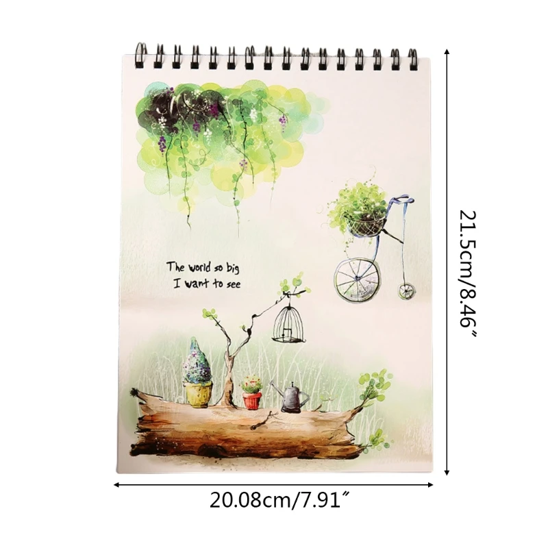 40 Sheets A4 Paper Watercolor Sketch Book Diary Journal Notebook Artist Supplies Notepad for Painting Drawing
40 Sheets A4 Paper Watercolor Sketch Book Diary Journal Notebook Artist Supplies Notepad for Painting Drawing