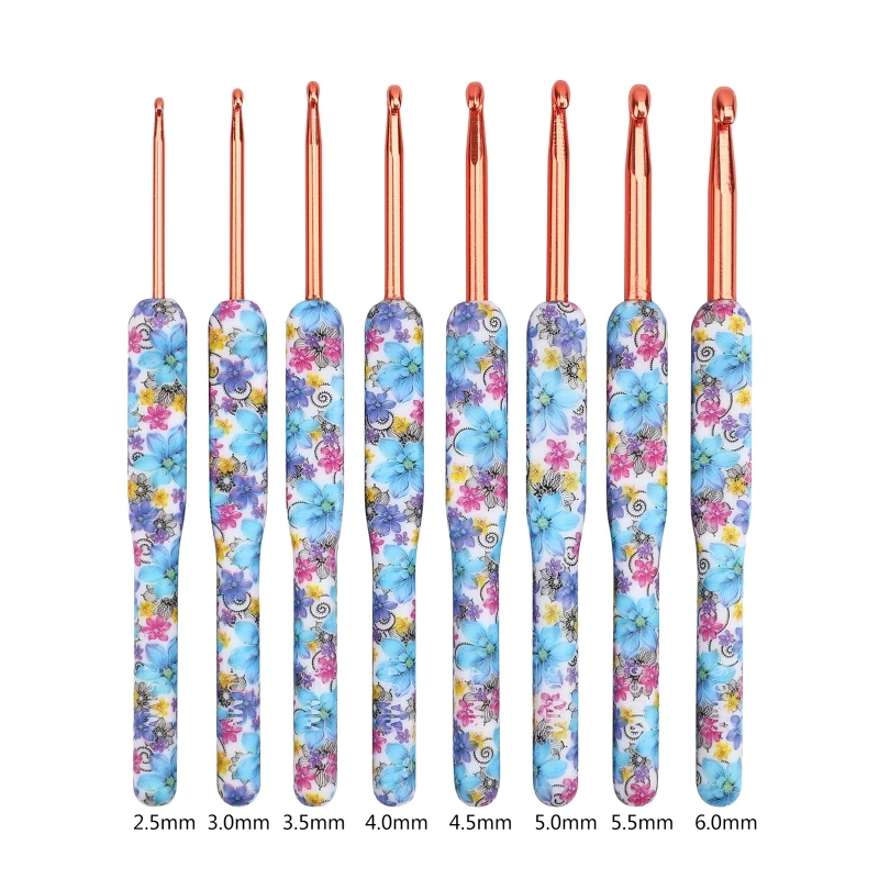 517E 8pcs Crochet Hooks Set with Polymer Clay Handle DIY Craft Making Crochets Hook Accessories Gift for Women Girls 
517E 8pcs Crochet Hooks Set with Polymer Clay Handle DIY Craft Making Crochets Hook Accessories Gift for Women Girls