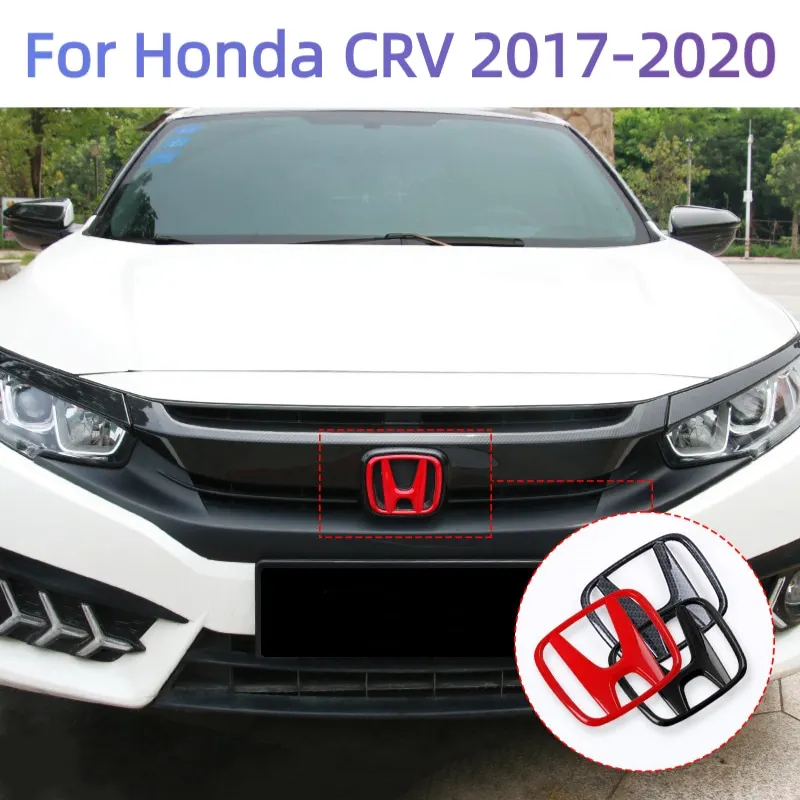Передняя решетка из АБС углеволокна для логотипа Honda CRV 2017 2018 2019 2020 Автомобильный