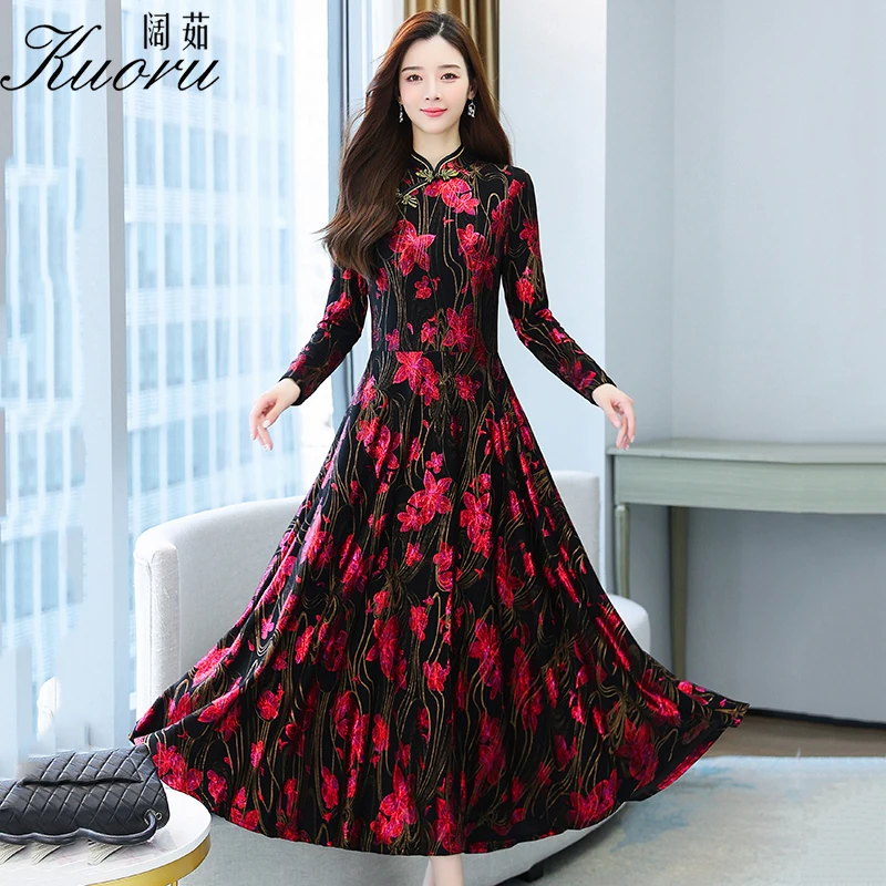 Women Size 4XL Midi Vintage Dress Autumn Long Sleeve Prom Dresses Red Fleurie Retro Green Longue Aesthetic Winter Maxi Vestidos 
Women Size 4XL Midi Vintage Dress Autumn Long Sleeve Prom Dresses Red Fleurie Retro Green Longue Aesthetic Winter Maxi Vestidos