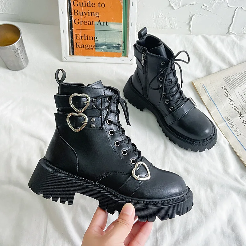 Martin Boots Women's Spring and Autumn Single Boots 2021 New Winter Flat and Velvet Thin Short Boots Female British Style Boots
Martin Boots Women's Spring and Autumn Single Boots 2021 New Winter Flat and Velvet Thin Short Boots Female British Style Boots