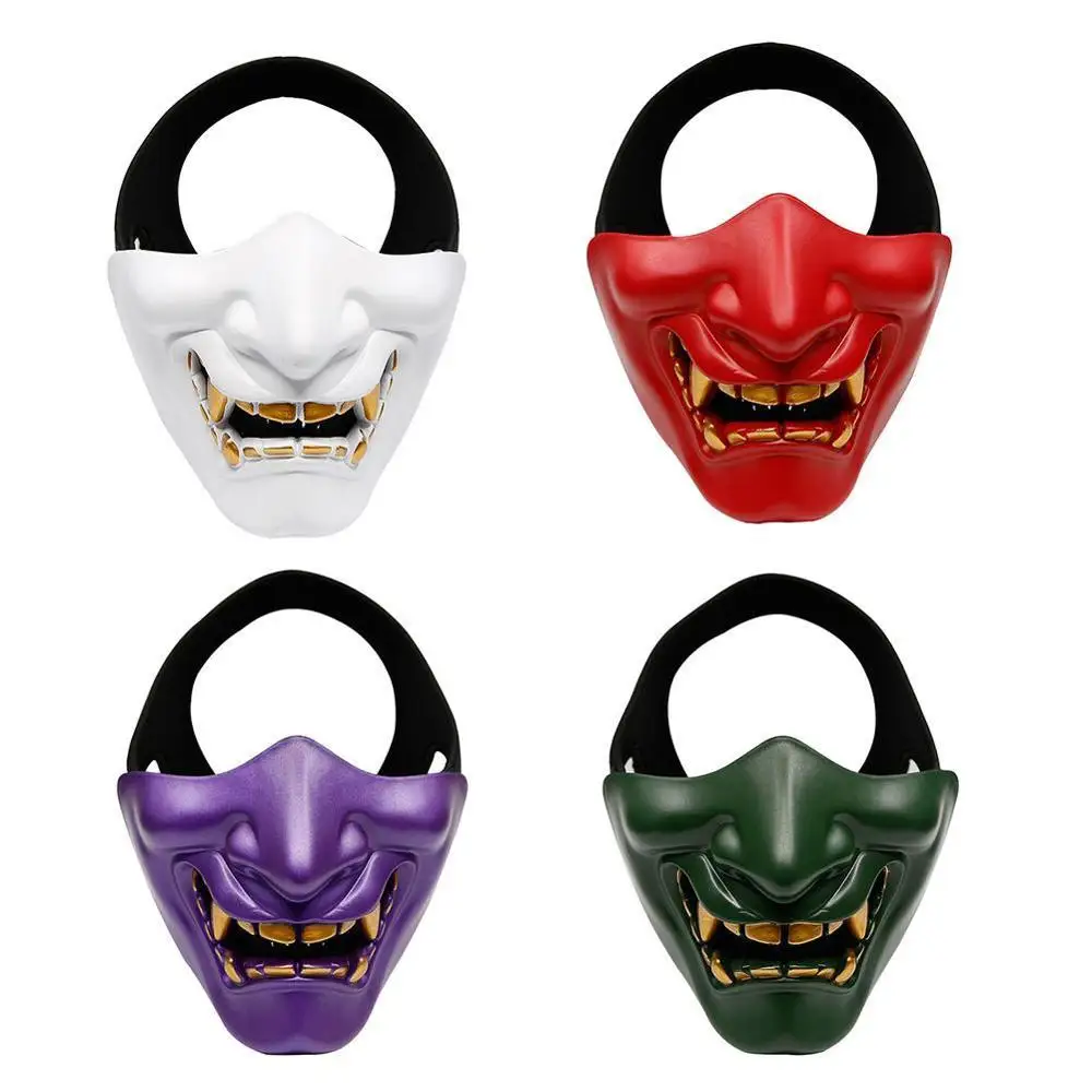 Fun Half Face Mask Cosplay Samurai Halloween Party Halloween mask Ideal Festival Mask Y7F0
Fun Half Face Mask Cosplay Samurai Halloween Party Halloween mask Ideal Festival Mask Y7F0