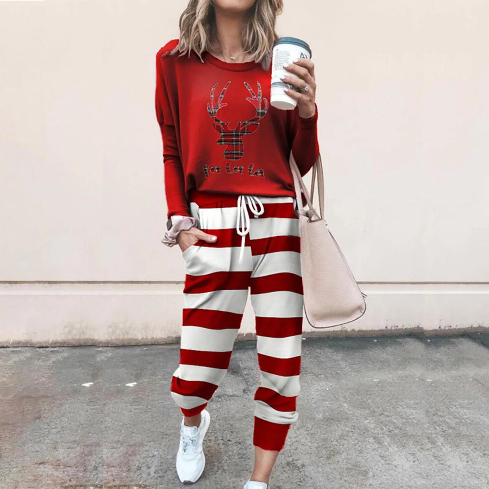 Women’s Christmas Print Two Piece Outfit Long Sleeve Crewneck Pullover Tops Long Pants Sweatsuits Tracksuits
Women’s Christmas Print Two Piece Outfit Long Sleeve Crewneck Pullover Tops Long Pants Sweatsuits Tracksuits