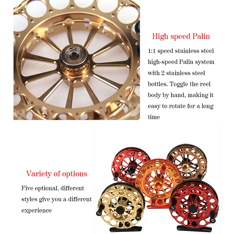 DUEKIO Fly Fishing Reel high Speed 1:1 CNC Fly Reel Machined Aluminium Micro Adjusting Drag Fly Fishing Wheel Accessories Tackle
DUEKIO Fly Fishing Reel high Speed 1:1 CNC Fly Reel Machined Aluminium Micro Adjusting Drag Fly Fishing Wheel Accessories Tackle