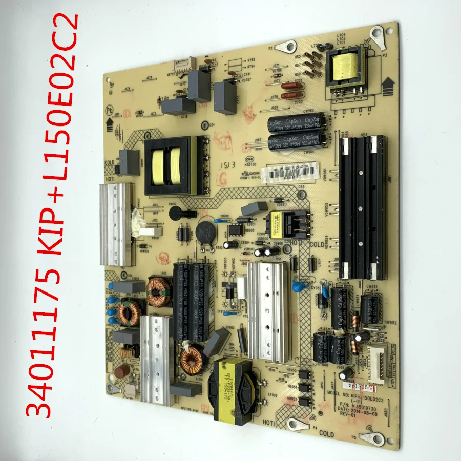Original power supply board LED50M1600B 34011175 KIP+L150E02C2 35019730 used board
Original power supply board LED50M1600B 34011175 KIP+L150E02C2 35019730 used board
