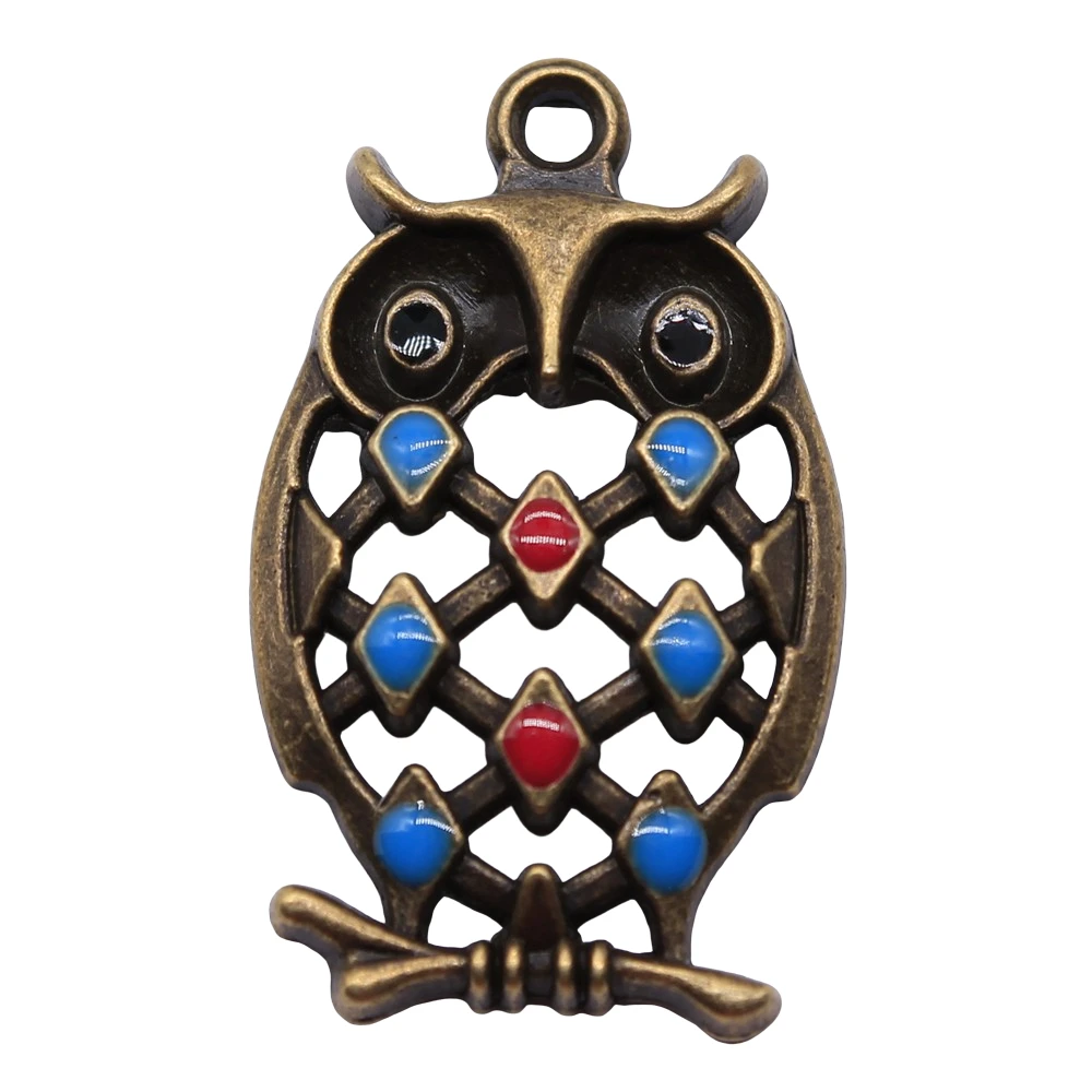 WYSIWYG 5pcs 31x19mm Owl Charms Antique Bronze Color For DIY Jewelry Making Zinc Alloy Charms Pendant Jewelry Findings
WYSIWYG 5pcs 31x19mm Owl Charms Antique Bronze Color For DIY Jewelry Making Zinc Alloy Charms Pendant Jewelry Findings