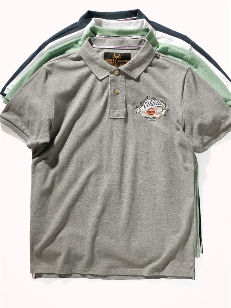 2021 POLO Shirt Men's Fashion Short-sleeved Slim Embroidered T-shirt Summer 100% Cotton Solid Color Simple Business Lapel Tops
2021 POLO Shirt Men's Fashion Short-sleeved Slim Embroidered T-shirt Summer 100% Cotton Solid Color Simple Business Lapel Tops