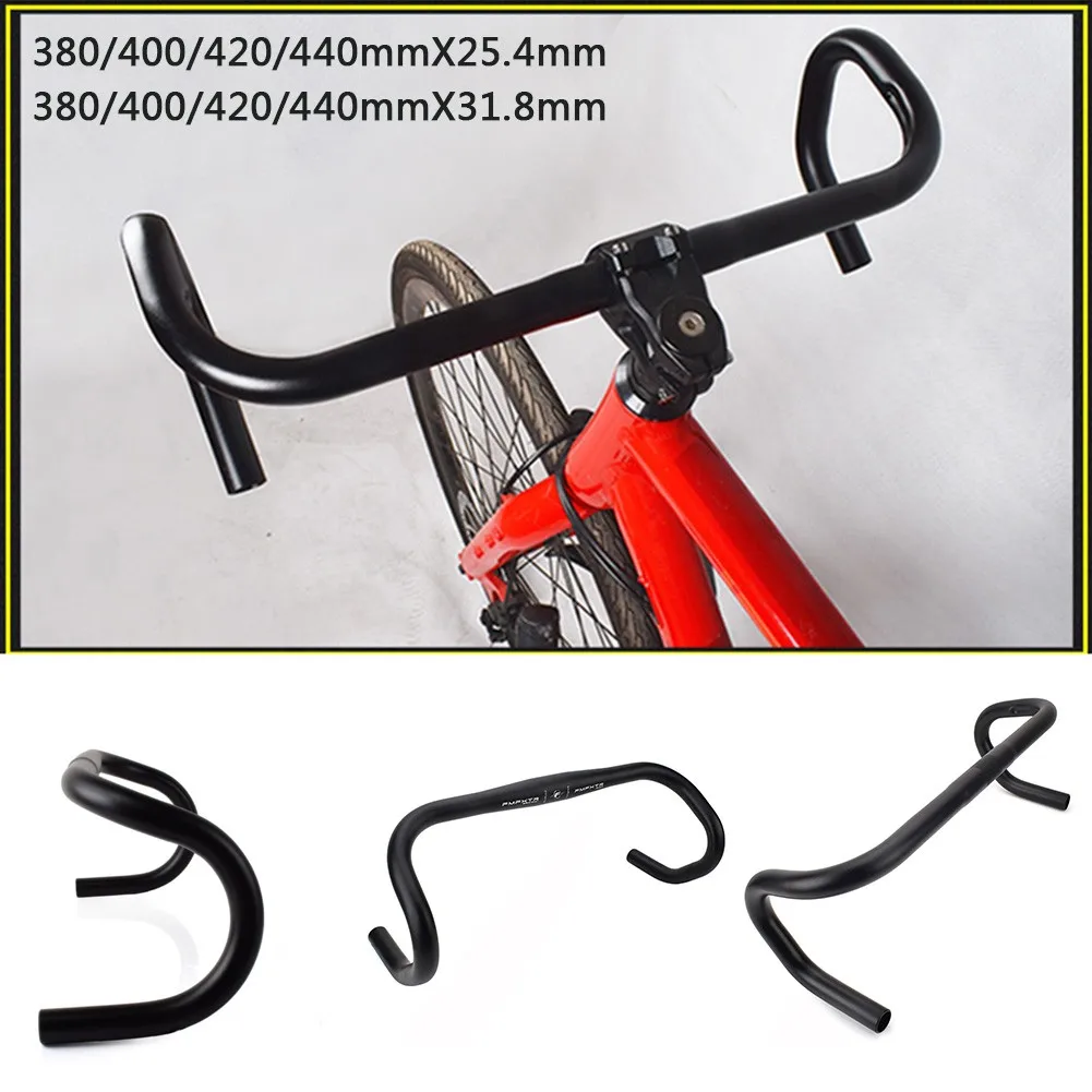 Road Bike Handlebars Aluminium Alloy 25.4 /31.8 Mm Horn Bicycle Handlebar For 380/400/420/440mm Cycling Handlebar Accessories
Road Bike Handlebars Aluminium Alloy 25.4 /31.8 Mm Horn Bicycle Handlebar For 380/400/420/440mm Cycling Handlebar Accessories
