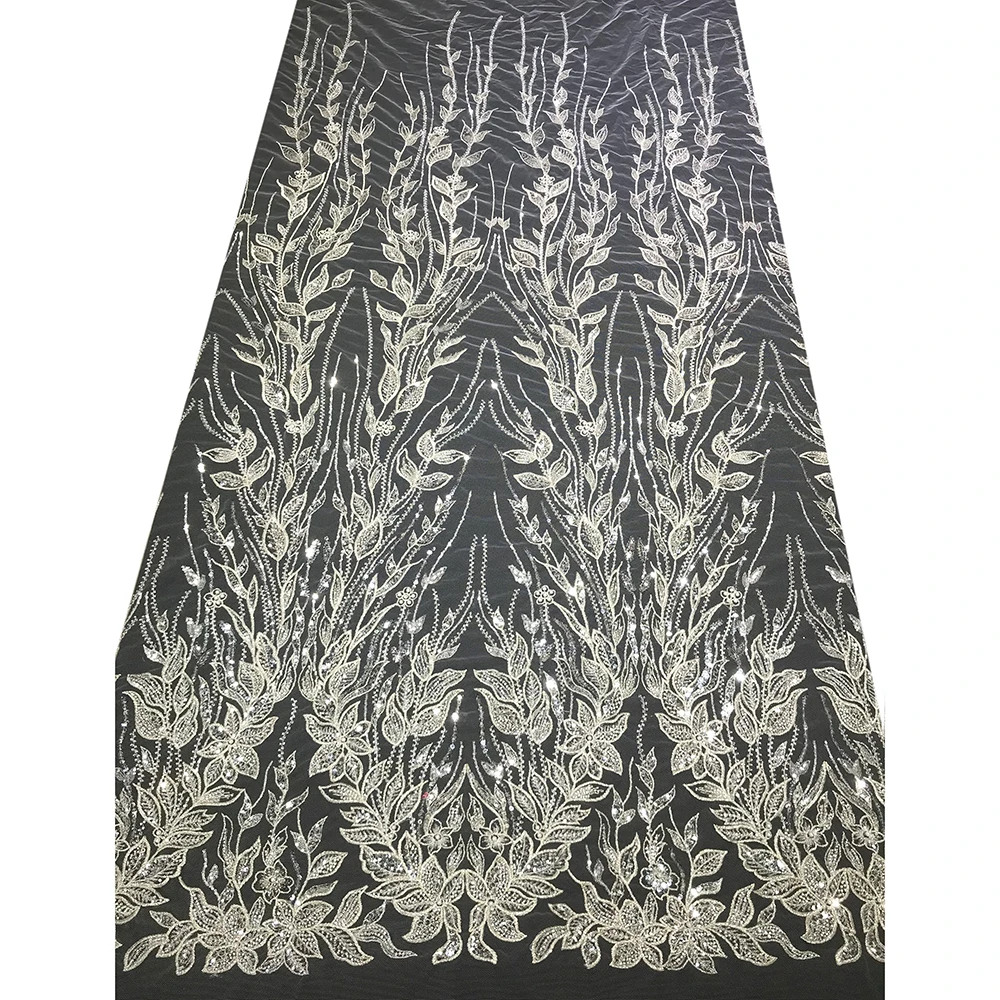 Bridal High Quality George Swiss Dry Mesh Sequin Embroidery Luxury Beading Lace Fabric for Sewing Wedding Evening Dress/Clothes
Bridal High Quality George Swiss Dry Mesh Sequin Embroidery Luxury Beading Lace Fabric for Sewing Wedding Evening Dress/Clothes