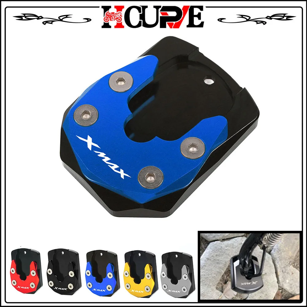 For YAMAHA X-MAX 300 125 250 XMAX300 XMAX 2017-2021 2020 CNC Aluminum Motorcycle Kickstand Enlarge Plate Pad Side Stand Enlarger 
For YAMAHA X-MAX 300 125 250 XMAX300 XMAX 2017-2021 2020 CNC Aluminum Motorcycle Kickstand Enlarge Plate Pad Side Stand Enlarger