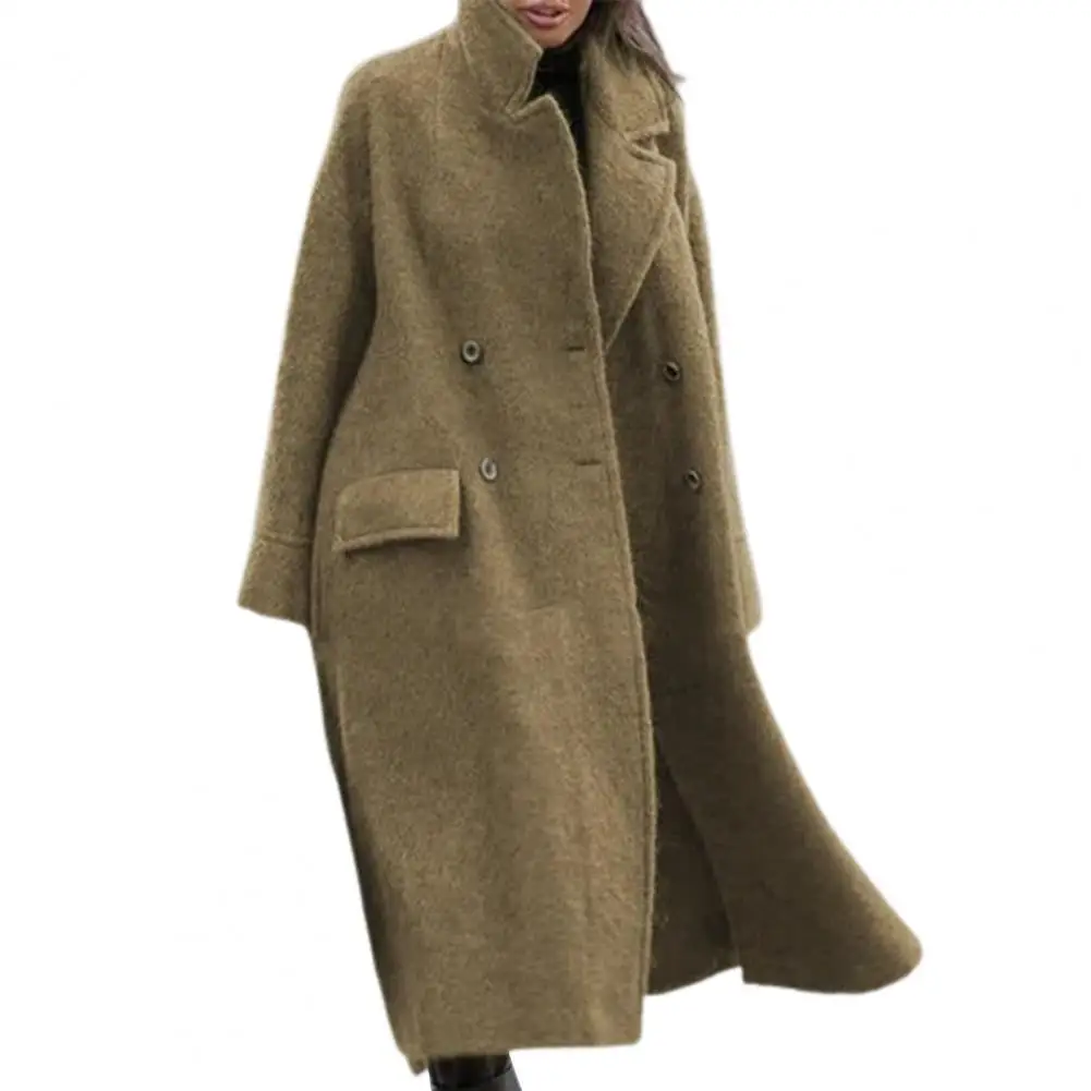 Ele-choices Long Sleeve Solid Color Zipper Neck Winter Coat for Women Long Woolen Women's Winter Jacket 2022 Women's Coats
Ele-choices Long Sleeve Solid Color Zipper Neck Winter Coat for Women Long Woolen Women's Winter Jacket 2022 Women's Coats