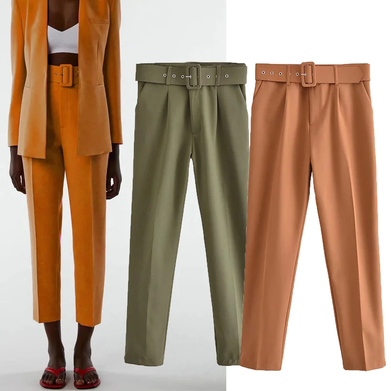 WSL TRAF ZA Spring Summer Solid Cropped Trousers Woman 2022 Chic Sashes Zipper Buttons Midi Casual Pant Vintage Office Long Pant
WSL TRAF ZA Spring Summer Solid Cropped Trousers Woman 2022 Chic Sashes Zipper Buttons Midi Casual Pant Vintage Office Long Pant