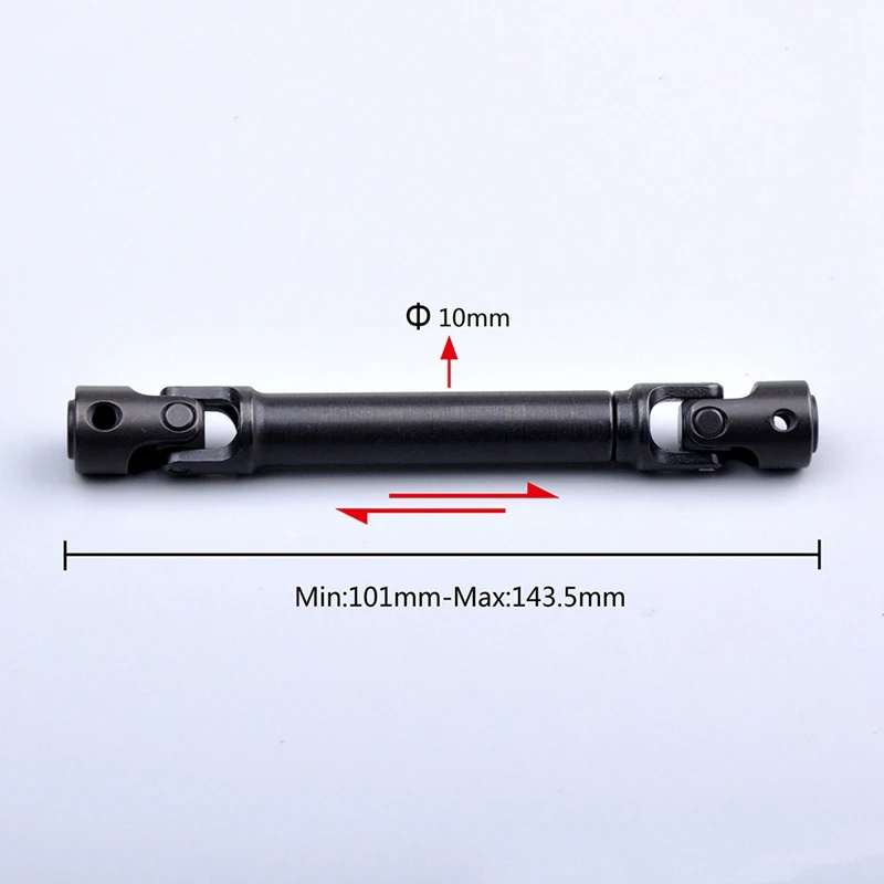 1144 Steel Drive Shaft 101-143.5mm for 1/10 RC Car Axial SCX10 RC4WD Wraith RC Crawler Car Parts
1144 Steel Drive Shaft 101-143.5mm for 1/10 RC Car Axial SCX10 RC4WD Wraith RC Crawler Car Parts