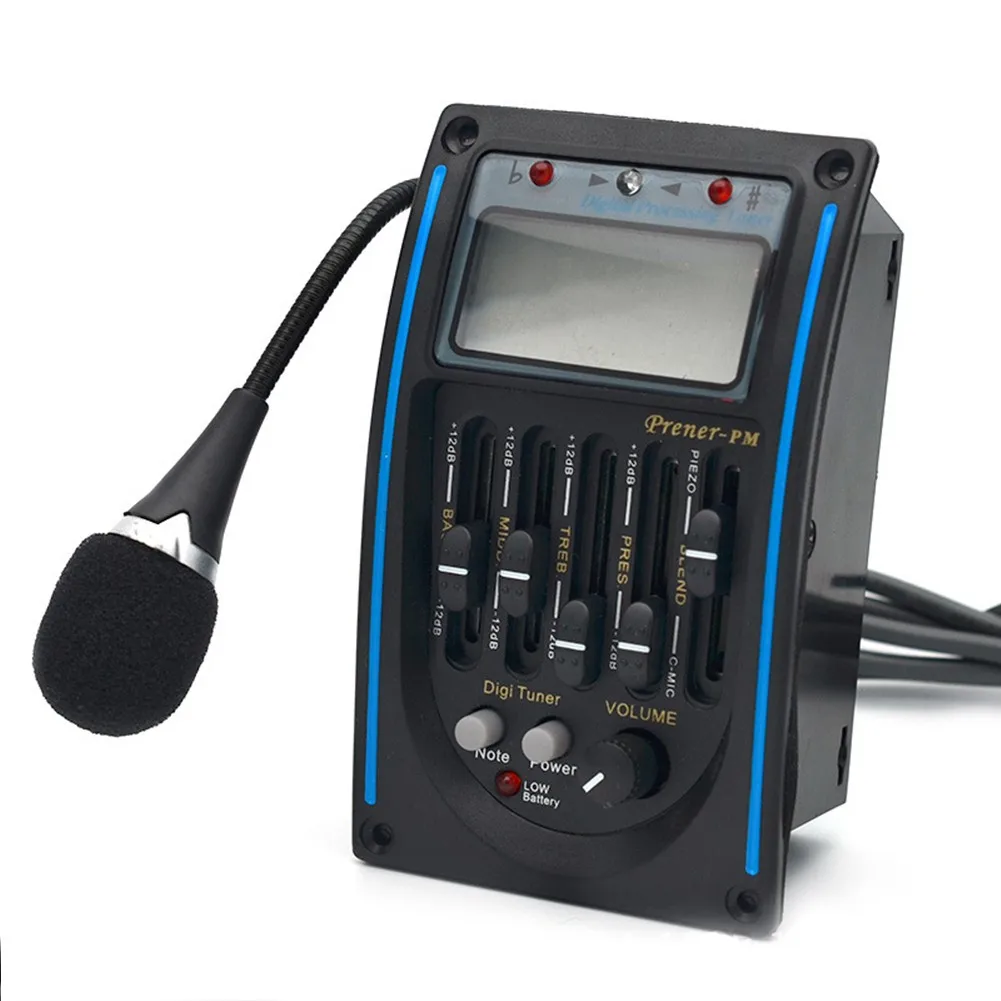 LC-5 5-Band Acoustic Guitar Preamp EQ LCD Tuner Piezo Pickup Equalizer With Mic Tuner System Five-segment Playing Board LC-PM
LC-5 5-Band Acoustic Guitar Preamp EQ LCD Tuner Piezo Pickup Equalizer With Mic Tuner System Five-segment Playing Board LC-PM